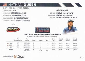2022 Disc Golf Pro Tour #30 Nathan Queen Back